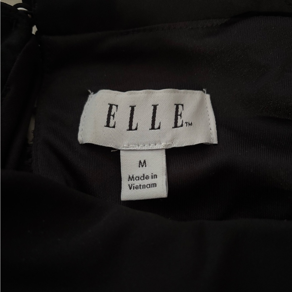 Black Elle Sequin Mini Dress with Peter Pan Collar - Picture 7 of 7